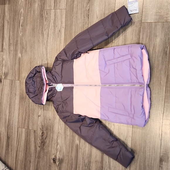NWT Whales Tail Outerwear Girls sz 14/16 Puffer Coat fleece lined - Picture 1 of 8